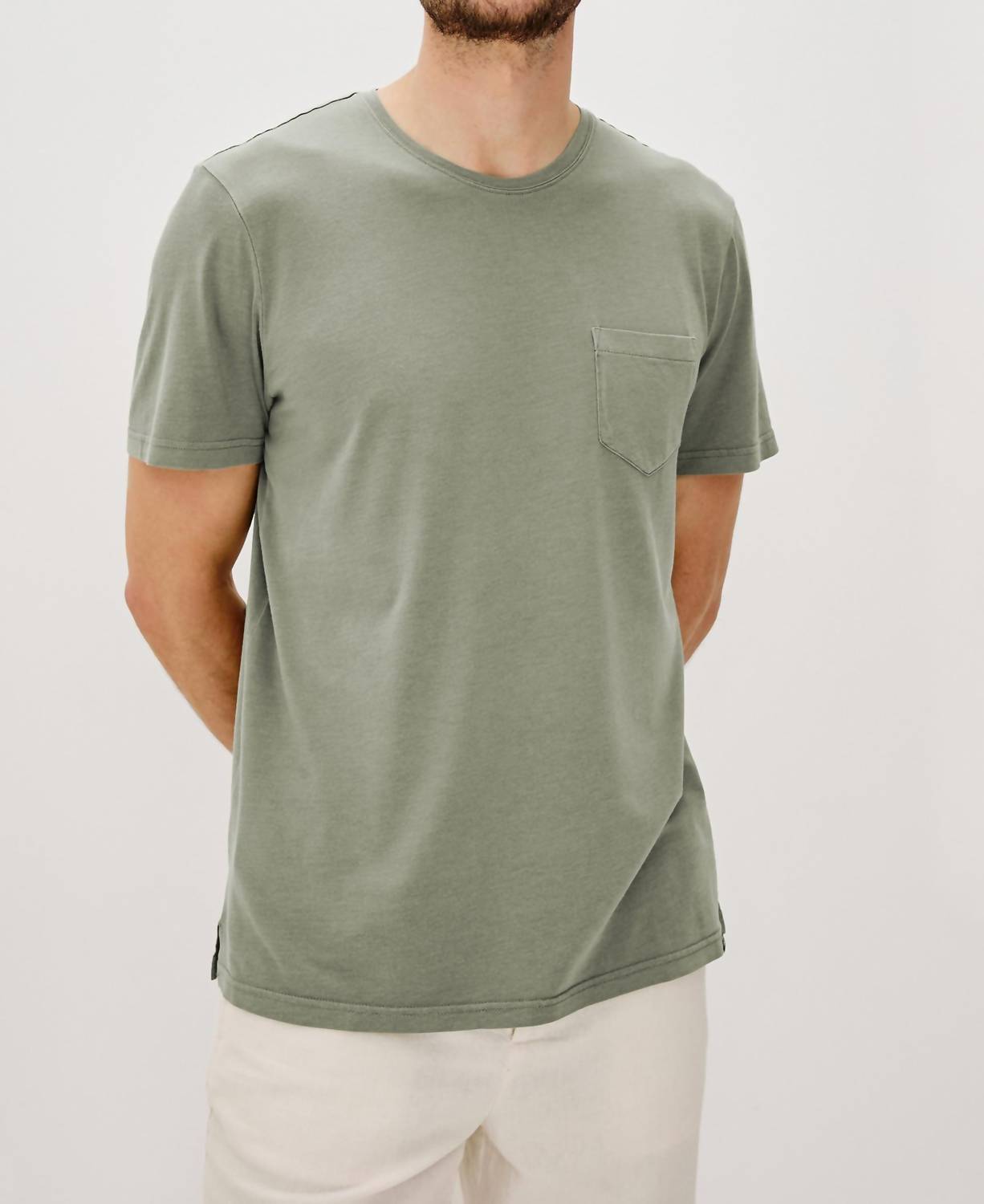 Rails Johnny T-shirt in olive - men's t-shirt