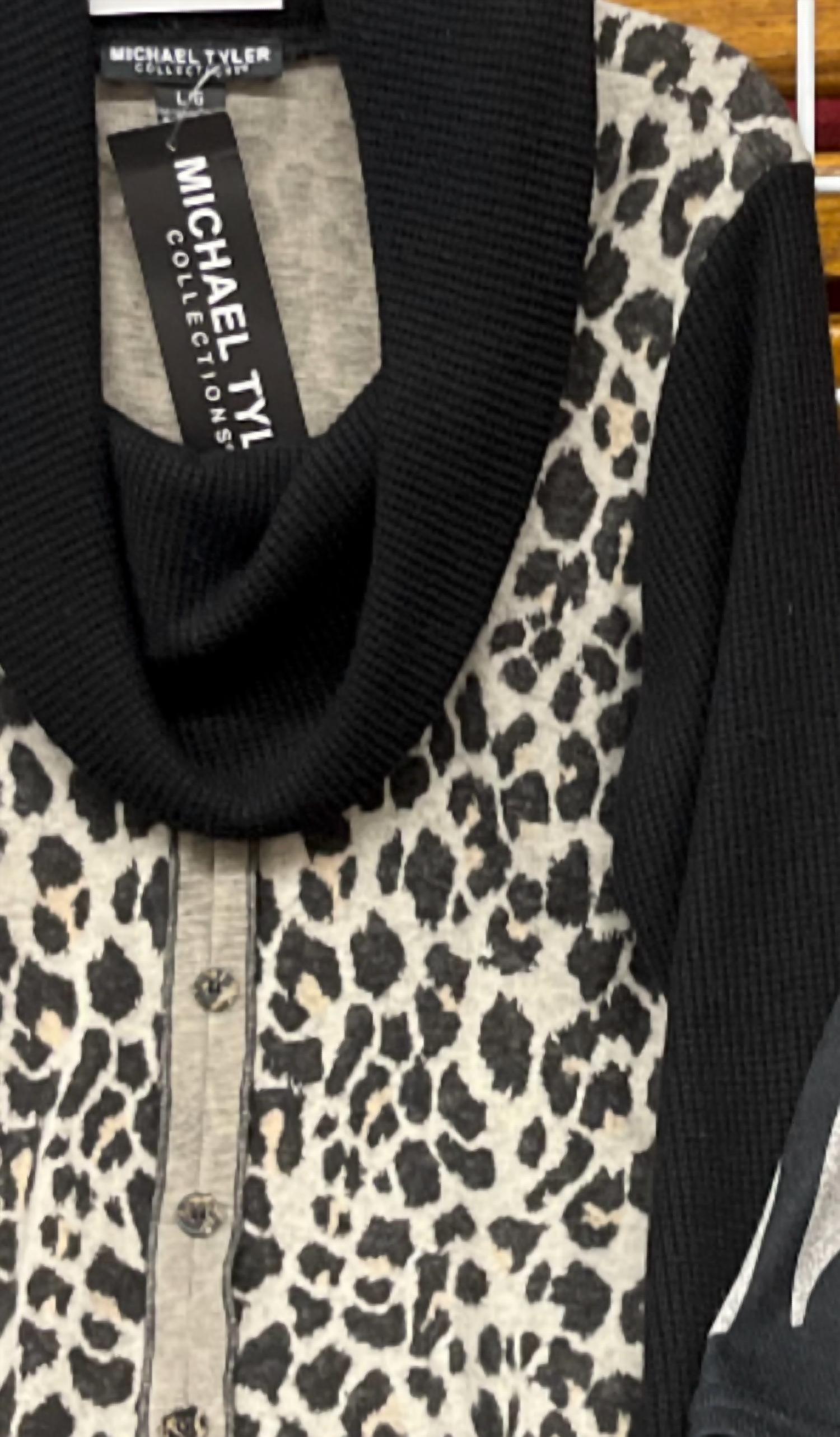 Michael Tyler - Women's Leopard Long Sleeve Top