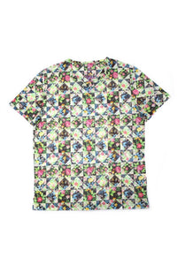 Eight X - Men's Floral Print V-neck T-shirt
