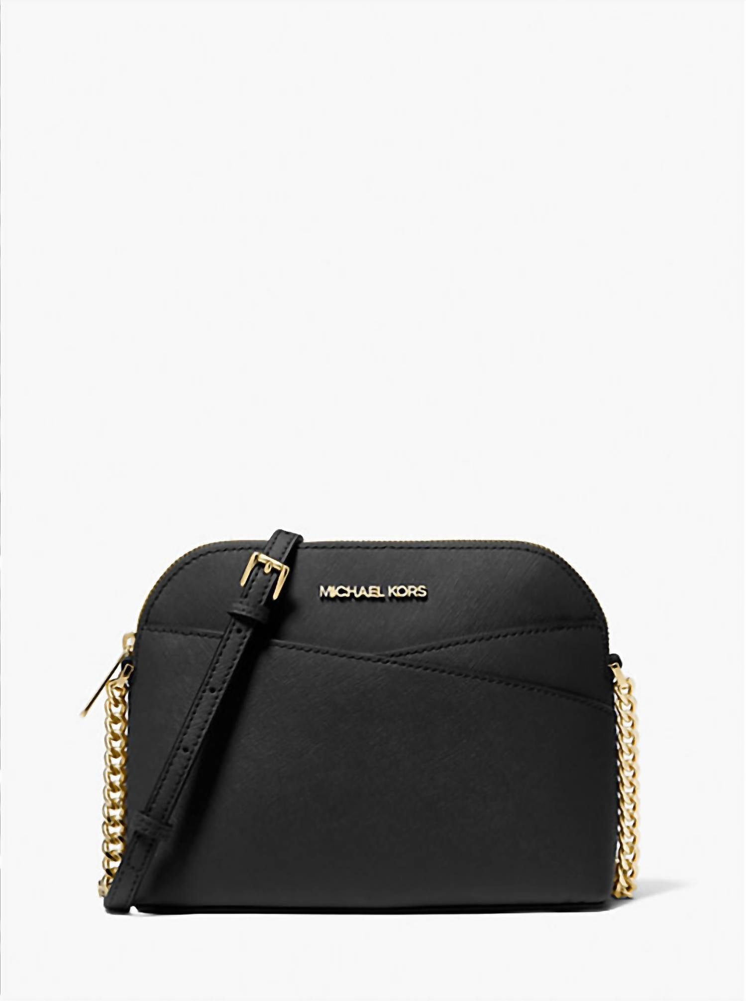 Michael Kors - Jet Set Travel Medium Logo Dome Crossbody Bag (VANILLA)