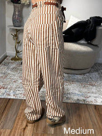 Urban Daizy - Parker Striped Patch Pocket Utility Pants