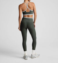 BEYOND YOGA Spacedye Outlines High Waisted Midi Leggings in dusty forest heather - women's pants - alternate view