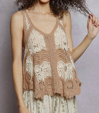 Pol - Crochet Knit Top