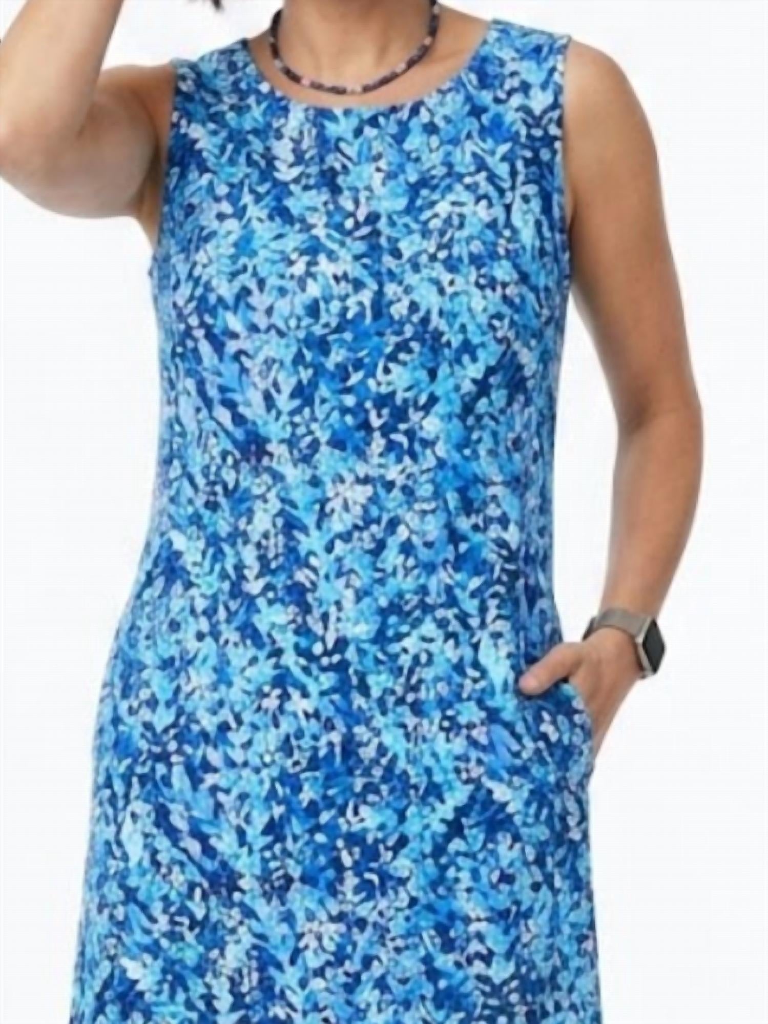 Lulu-B - Sleeveless Round Neck Mini Dress