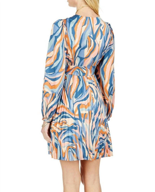 Jade - Wavy Boho Twist Pleat Dress