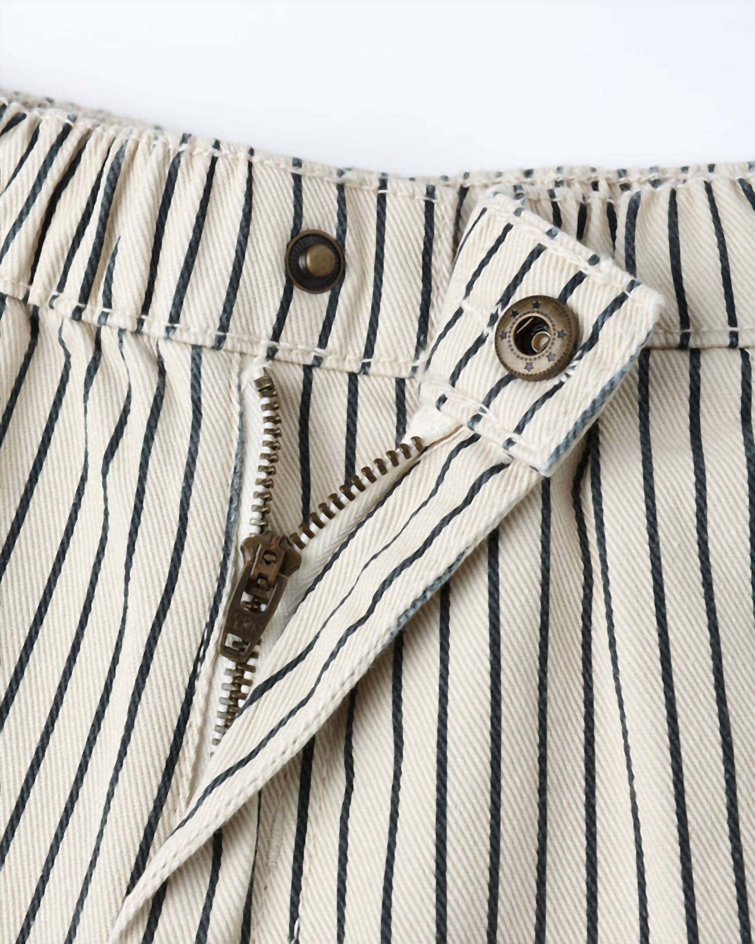 Rylee + Cru Baggy Pant in navy pinstripe - kids' jeans - view 4
