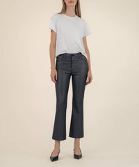 KUT FROM THE KLOTH Kelsey High Rise Ankle Flare Jeans in black 1 - women's jeans