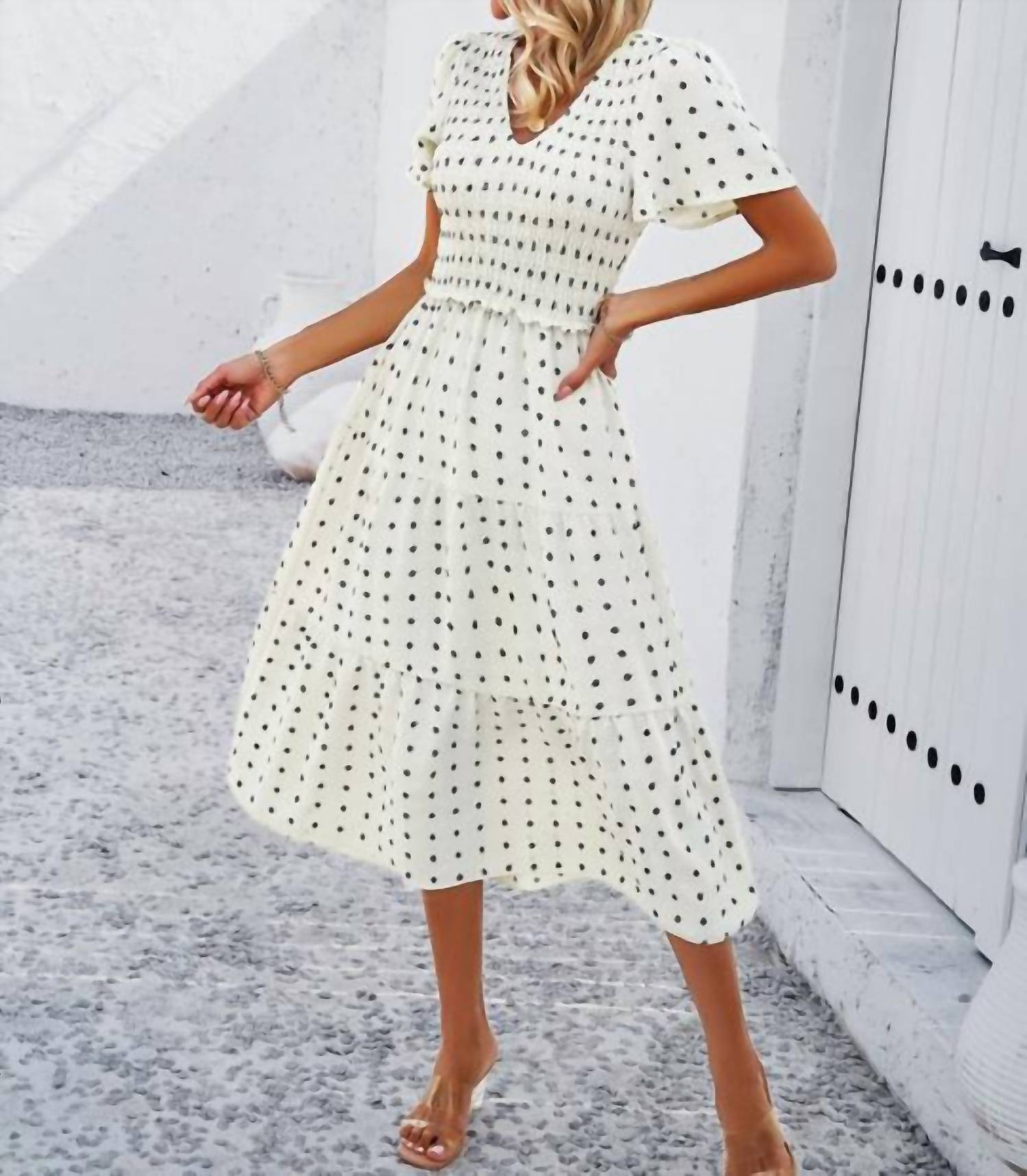 Trendsi - Smocked Midi Dress