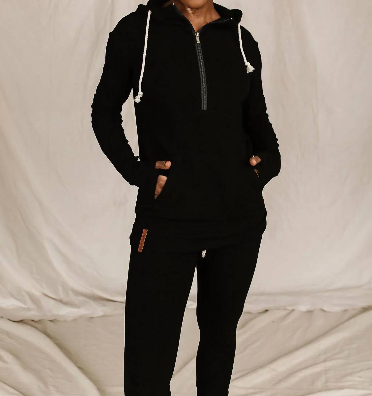 Ampersand Ave - Performance Fleece Halfzip Hoodie