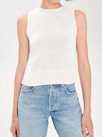 Rails Bondi Knit Top in white - women's tank top