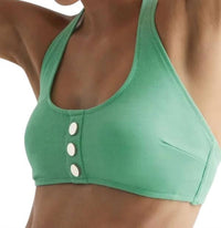 Reiss - Iris Halter Bikini Top With Button Detail