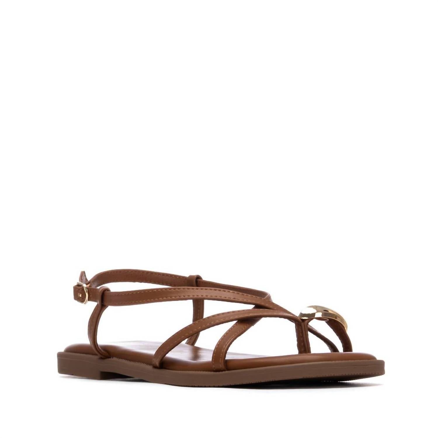 Xti Women's Strap Sandals in camel - women's sandal