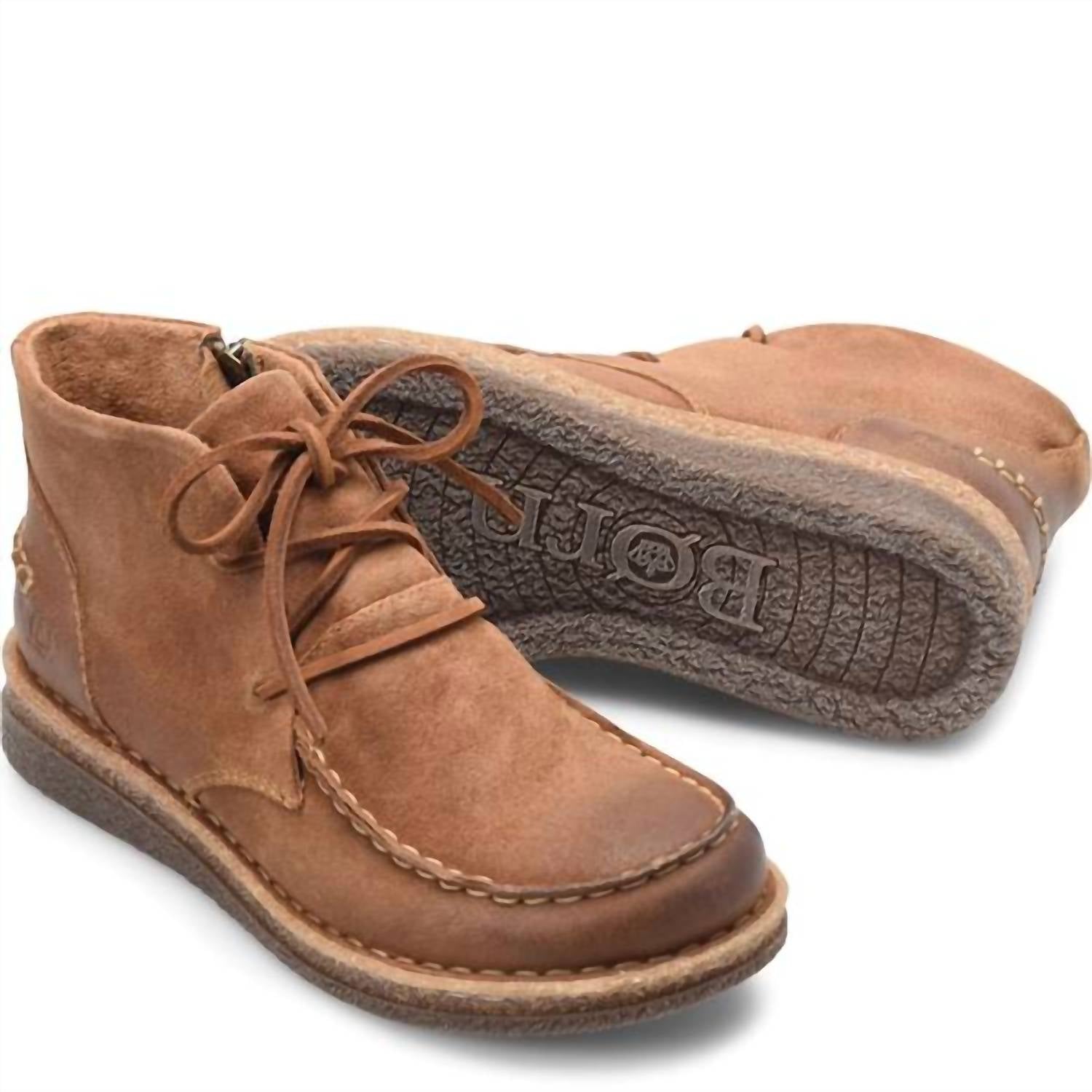 Born Women's Analia Moc-toe Ankle Boot in tan - women's shoe - alternate view