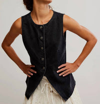 Free People - Aimee Denim Vest