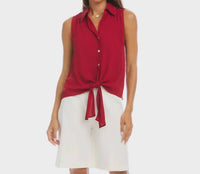 Karen Kane - Sleeveless Tie-Front Top