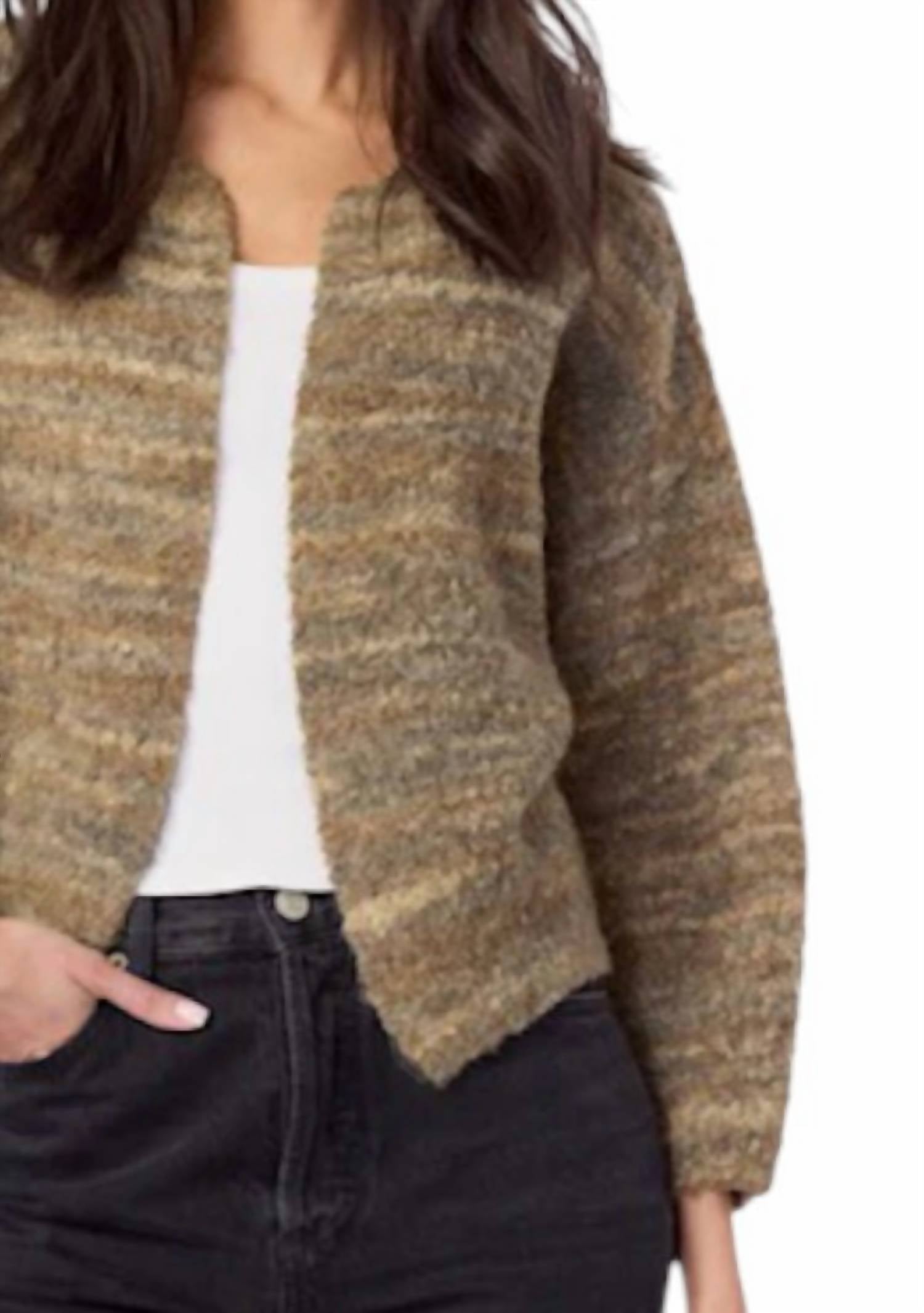 J. Society - Novelty Open Front Cardigan