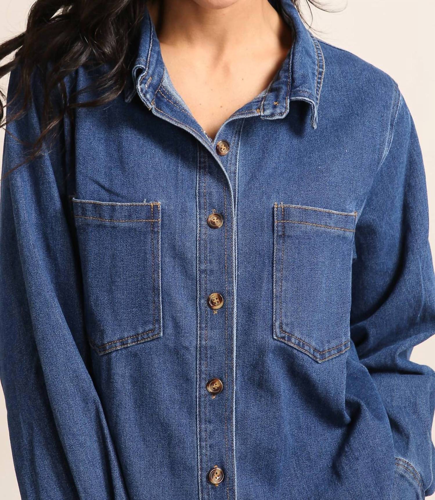 Inspiration Studio - Everyday Stretch Denim Shirt