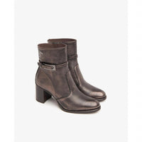 NeroGiardini Women's Metallic Bootie in moro - women's shoe - detail view