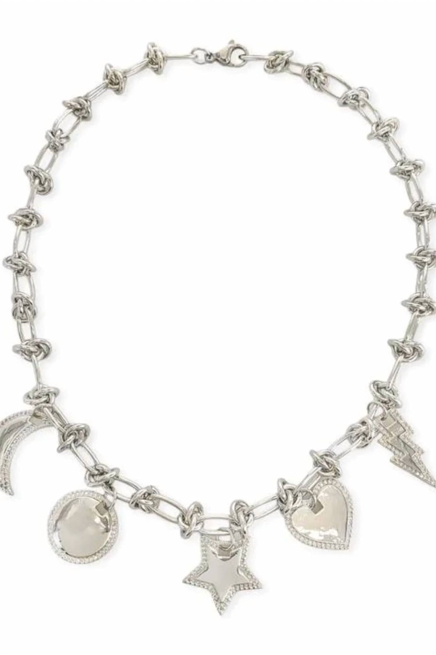 Omg Blings - Women's Courtney's Dangling Charm Necklace
