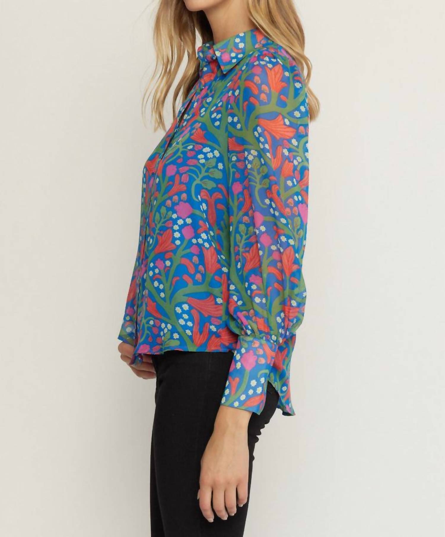 Entro - Garden of Eden Floral Top