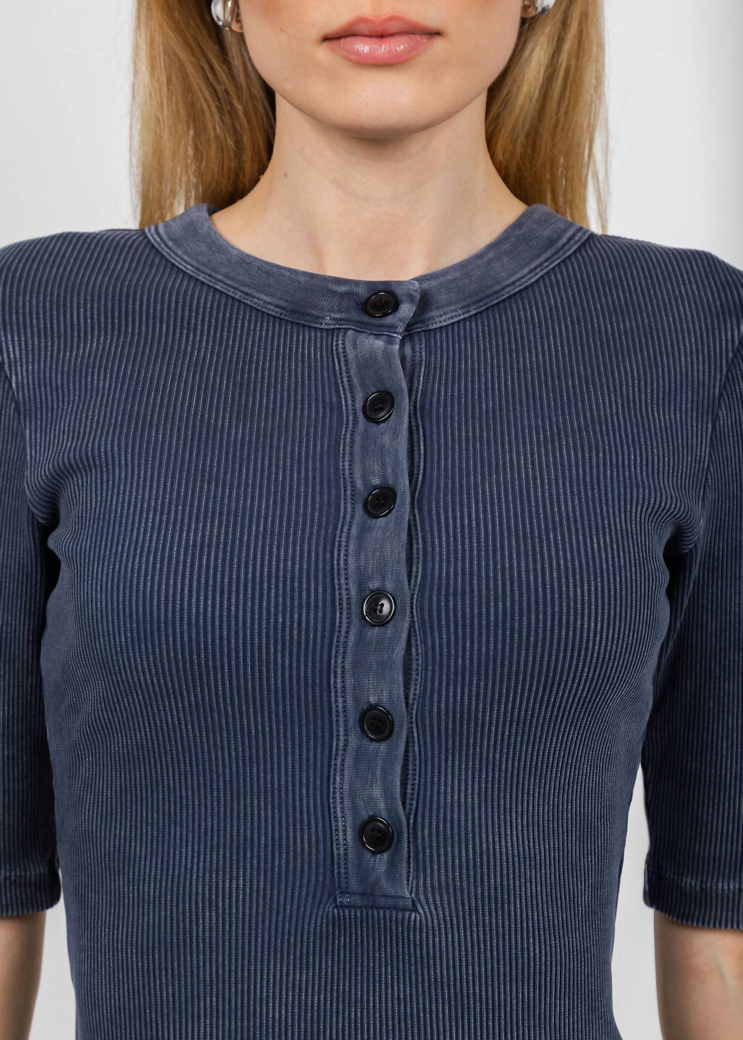 Citizens Of Humanity - Nali Short Sleeve Henley Tee