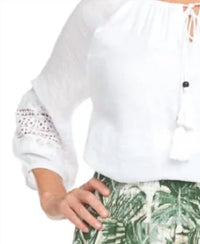 Papillon - Lace Inset Detail Blouse