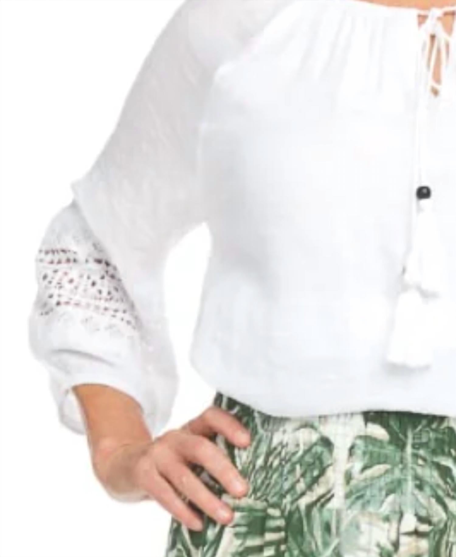 Papillon - Lace Inset Detail Blouse