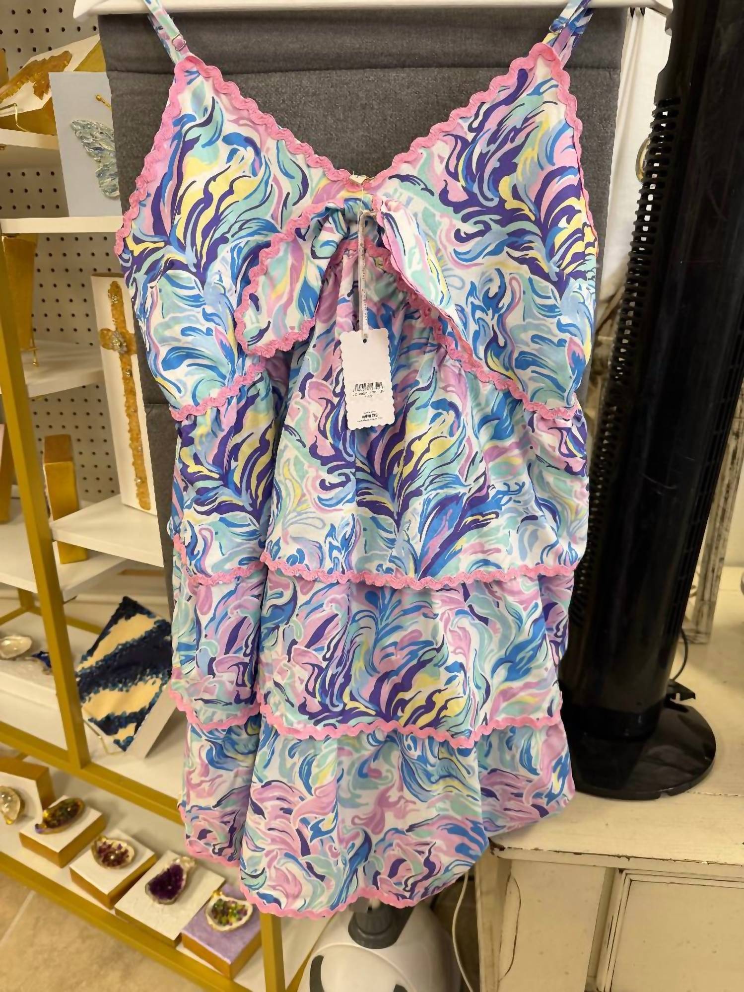 Simply Southern - Women's Tiered Dress With Trim