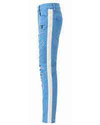 Preme - Men's Distressed Moto Skinny Jeans