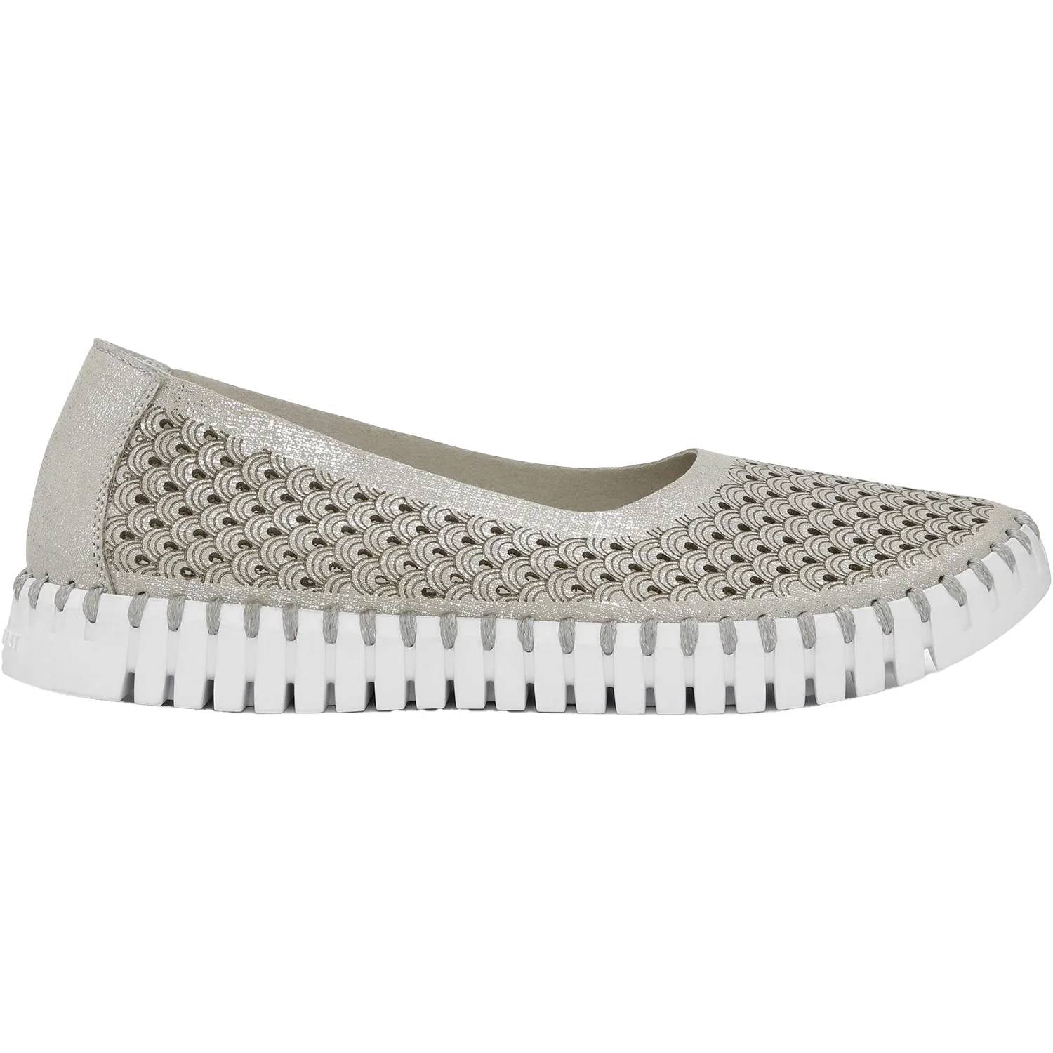 Ilse Jacobsen Women's Tulipu 0026 Shoes in silver - women's flats