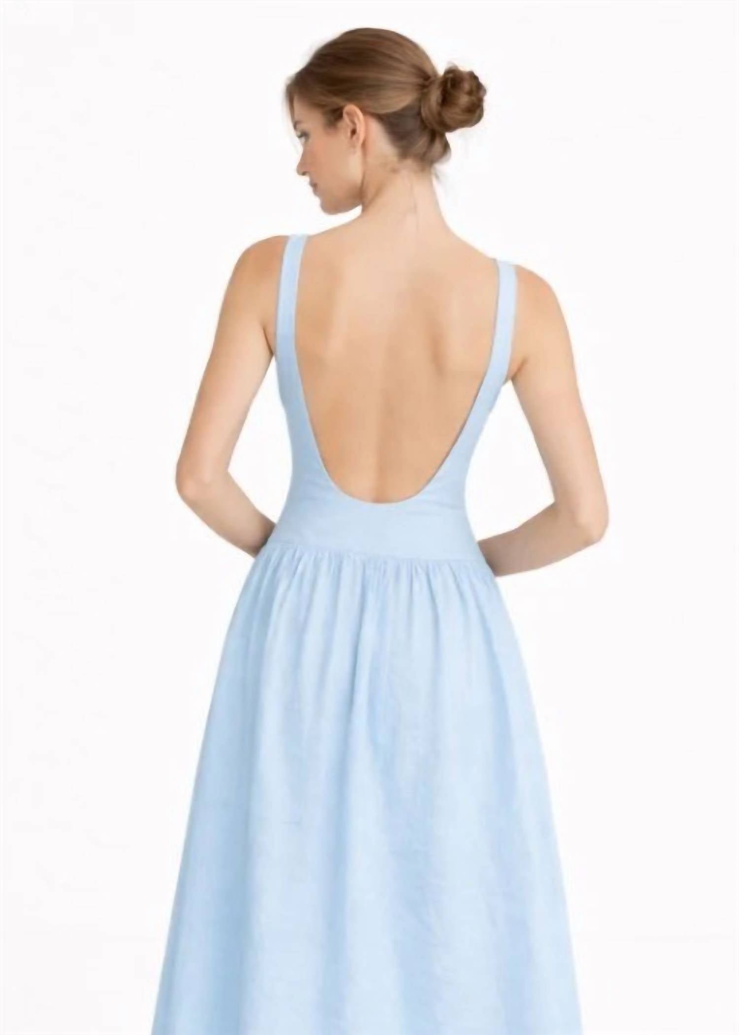 Reset By Jane - Linen Low Back Dress