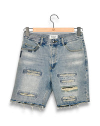 Midnight Rodeo - Distressed Denim Shorts