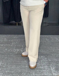 Before You Collection - Wide Leg Side Detail Pants