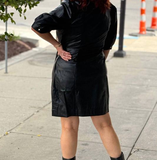 Dear John Denim - Ophelia Faux Leathe Mini Dress