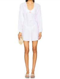L*SPACE Boat trip tunic in whiter 1 - women's swimwear