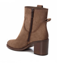 Xti - Women's Suede Block Heel Booties