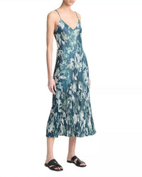 Vince - Shimmer Lake Crushed Cami Midi Dress