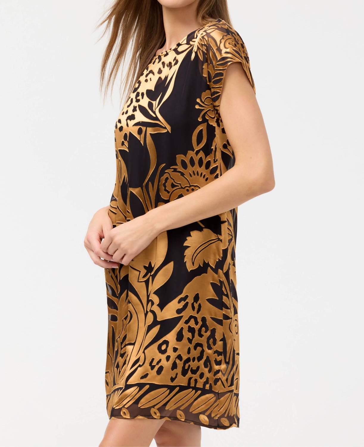 Johnny Was DAIYU DRESS in davidii burnout - women's dress - detail view