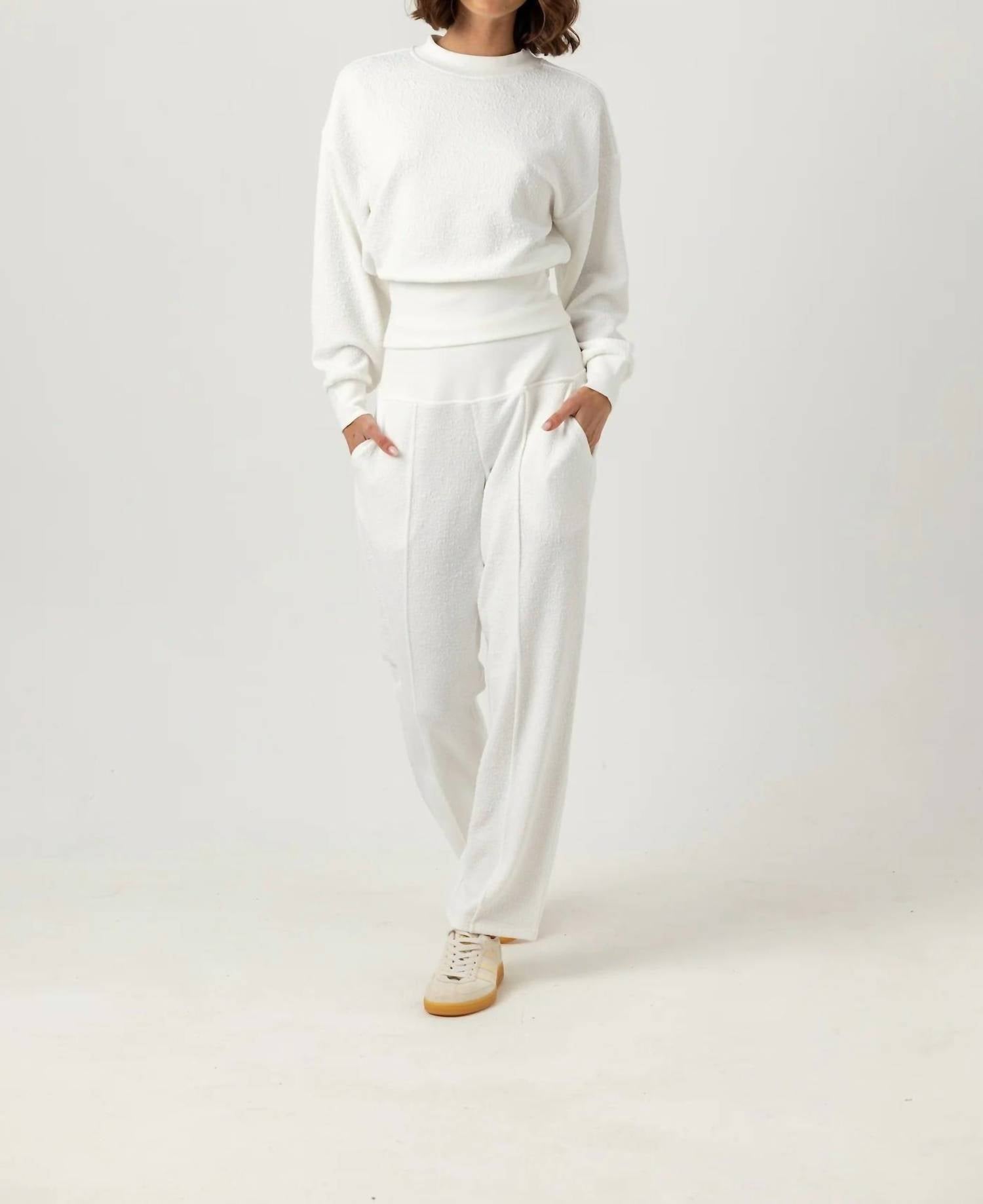 sundays Vivian Straight Leg Pants in coconut milk - women's pants