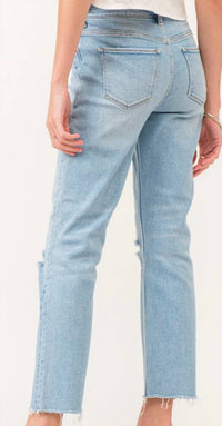 DEAR JOHN DENIM Jodi Super High Rise Cropped Jeans in daytona - women's jeans - alternate view