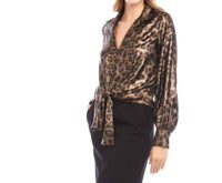 Karen Kane - Lulinda Long Sleeve Tie-front Top - Plus