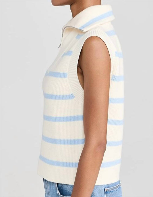English Factory - Striped Hald Vest Knit Vest