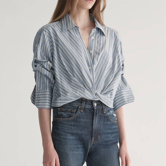 A.L.C. - Leo Cropped Cotton Shirt