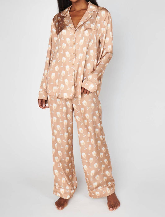 Show Me Your Mumu - Classic Wine Pajamas Set