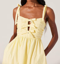 Astr - Helia Bow Front Midi Dress