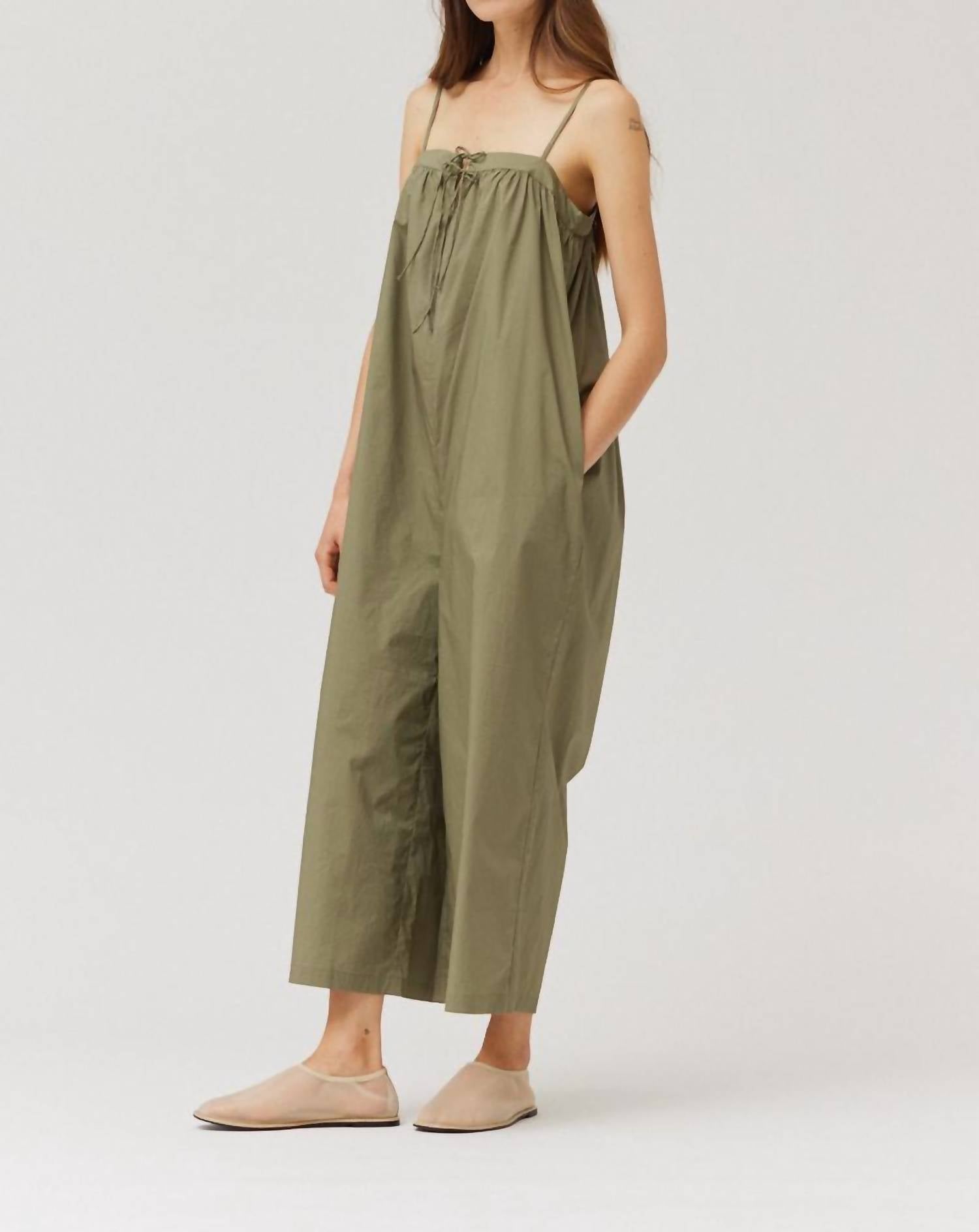 Grade & Gather - Cotton Strap Jumpsuit