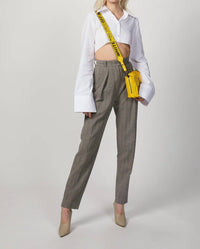 HERRINGBONE SUIT PANTS