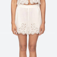 Sea - Babette Eyelet Pull-on Shorts