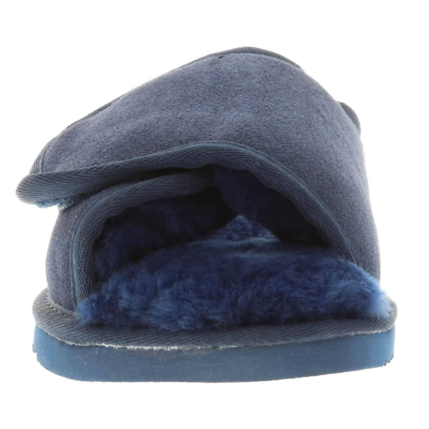 Lamo Women's Open Toe Wrap Shoes in navy - women's flats - detail view