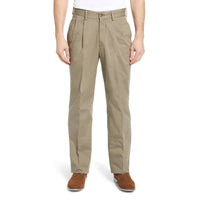 Charleston Khakis - Washed Khakis Pant - Oak Double Reverse Pleat